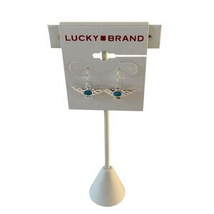 Sterling Silver Turquoise Bird Earrings.